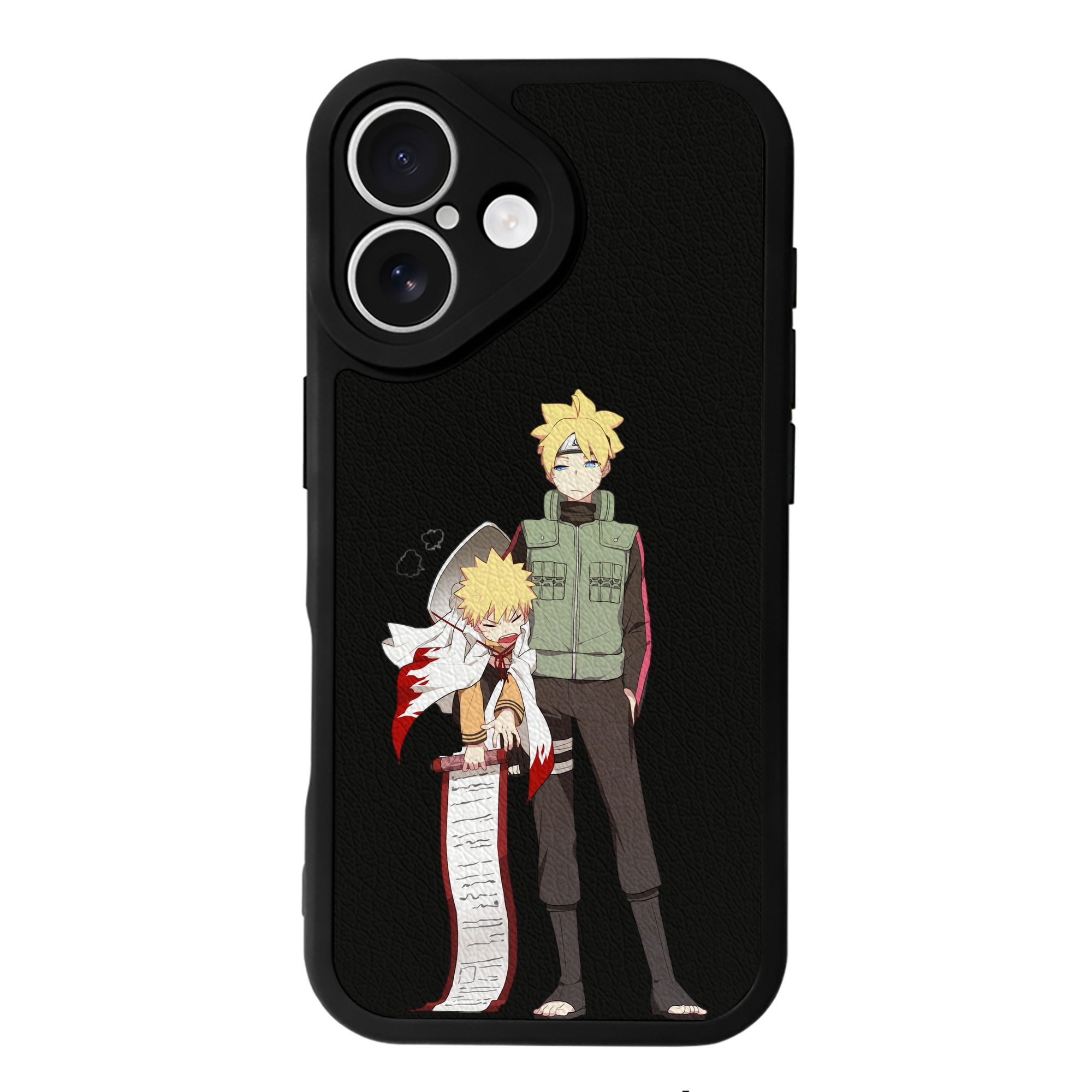 （画像用） NARUTO -ナルト- 波風 ミナト Namikaze Minato 【iPhone 16シリーズ対応】シリコンスマホケース（レザー調） 材質：シリコン